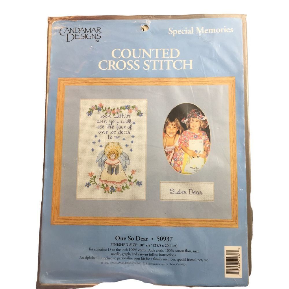 Vintage Counted Cross Stitch Special Memories “One So Dear”